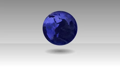 Earth in space on white background Stock Footage 132597101