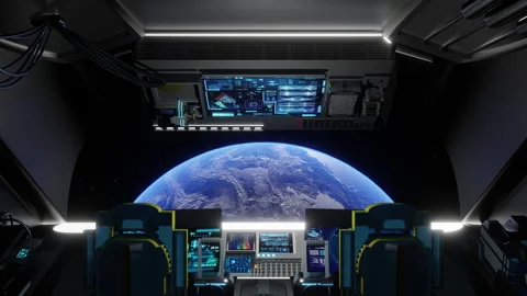 Earth From Spaceship Stock Footage 311054228