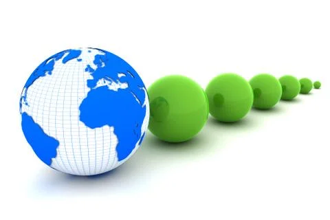 Earth sphere, conceptual image Illustrazione stock