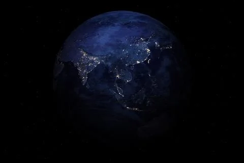 Earth sphere. Eastern hemisphere. 스톡 사진