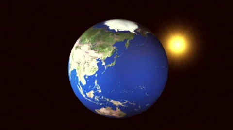 Earth spin animation Stock Footage 481457