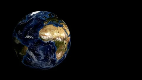 Earth Spin Stock Footage 74858420