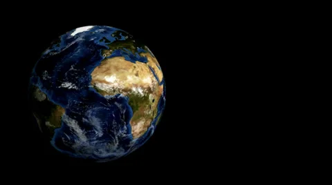 Earth Spin | Realistic 3D Space Animation 動画素材 38793948
