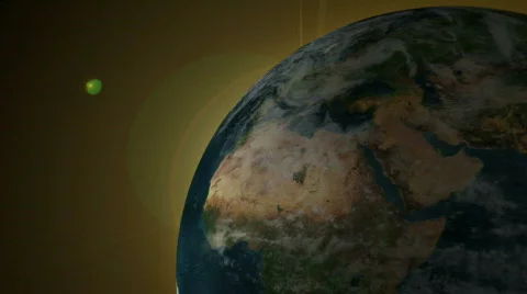 Earth Spinning  Stock Footage 603724