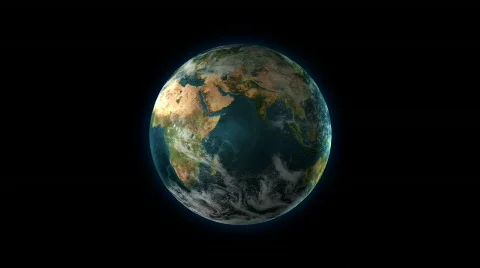 Earth Spinning  Stock Footage 603746