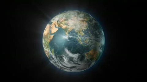 Earth Spinning  Stock Footage 604647