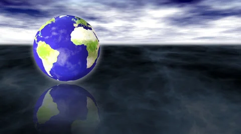 Earth Spinning Motion Background Stock Footage 32154405