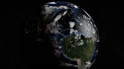 Earth Spinning Quickly Stock-Footage 53013333