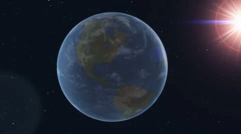 Earth sun glare Stock Footage 67489449