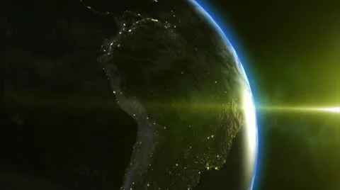 Earth Sun Rise Stock-Footage 12421071