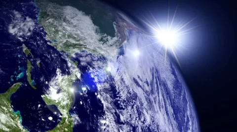 Earth sunrise Stock Footage 8510463