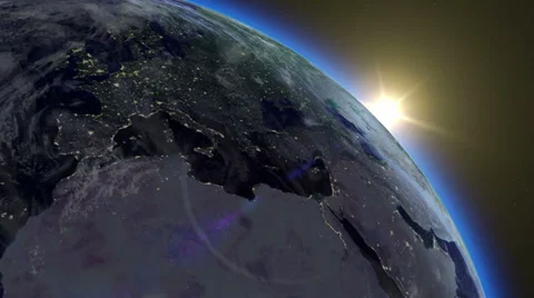 Earth sunrise Stock Footage 39660635