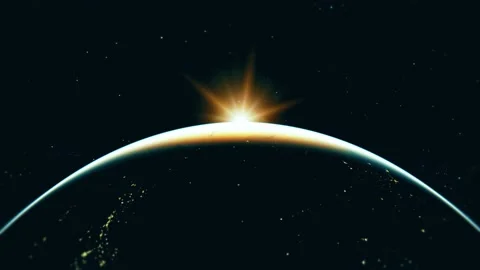 Earth Sunrise Stock Footage 144070716