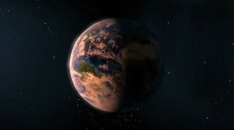Earth sunrise, hd, loopable Stock-Footage 629344