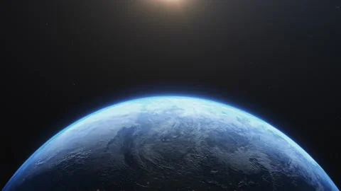 Earth Sunset Skyline Stock Footage 138311403