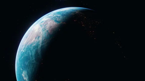 Earth surface seen from space Stock Footage 311277324