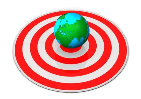 Earth target Stock Illustration