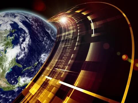 Earth Technologies 스톡 일러스트