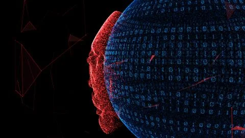 Earth technology and artificial intelligence, data transmission and procedures 스톡 일러스트