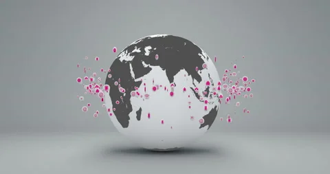 Earth Technology particles 01 Stock Footage 152690901