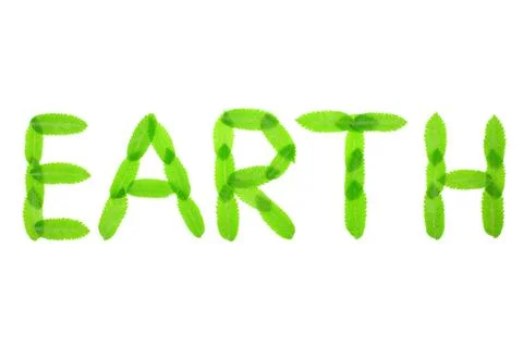 Earth text Stock Photos