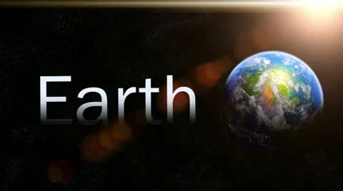 Earth Title Stock Footage 10883069
