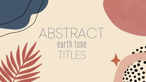 Earth Tone Titles Stock After Effects