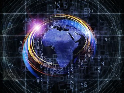 Earth Trails Background Stock Illustration