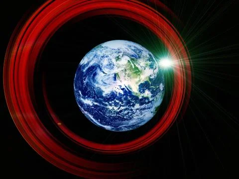 Earth Trails Background Stock Illustration