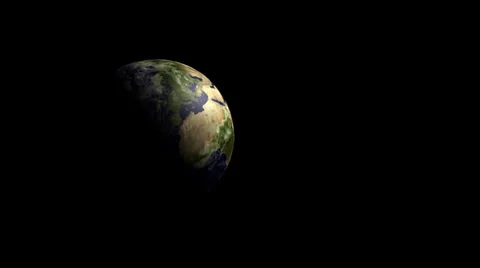 Earth with Transparent Alpha 2 Stock Footage 33778499