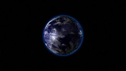The earth is transparent continents Stock Footage 128253830