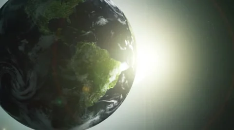 Earth, travelling in space,  eclipse, HD Video stock 6930339