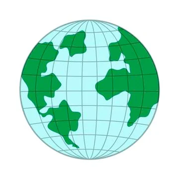 Earth in trendy flat style. Vector illustration. EPS 10. Illustration