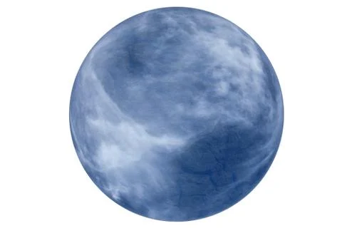 Earth type planet texture sphere cut out and isolated Stock Photos