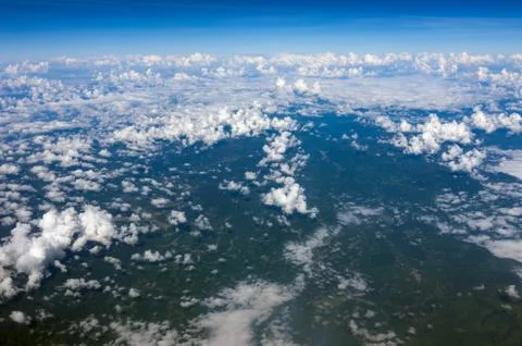 Earth under clouds Foto stock