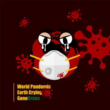 The Earth using a mask Stock Illustration