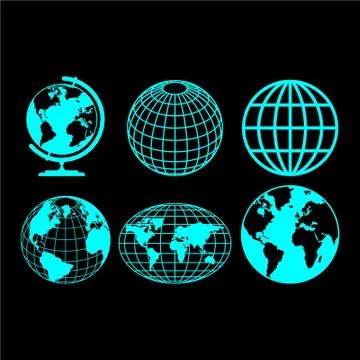 Earth vector CNC Laser Cut Panel Stock Illustration