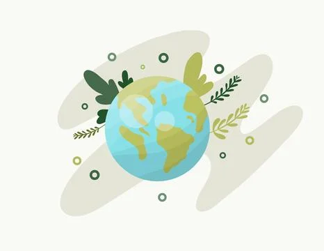 Earth vector design for environment ozone and earth day event Stock Illustration