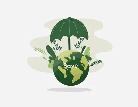 Earth vector design for environment ozone and earth day event Stock Illustration