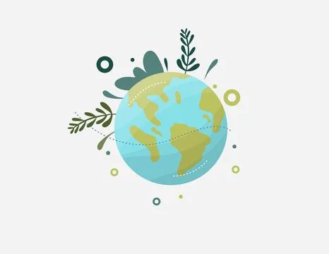 Earth vector design for environment ozone and earth day event Stock Illustration