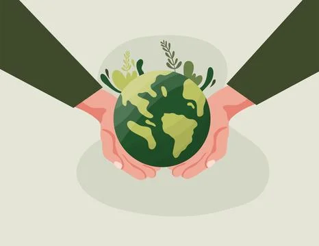 Earth vector design for environment ozone and earth day event Stock Illustration