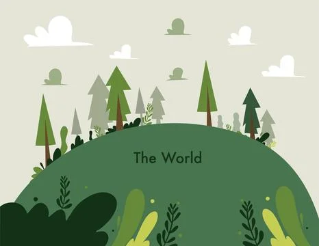 Earth vector design for environment ozone and earth day event Stock Illustration