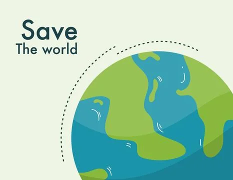 Earth vector design for ozone and earth day event Stock Illustration