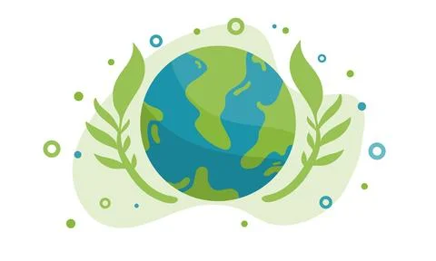 Earth vector design for ozone and earth day event Stock Illustration
