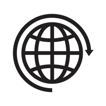 Earth vector icon Stock Illustration