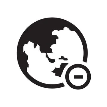 Earth vector icon Stock Illustration