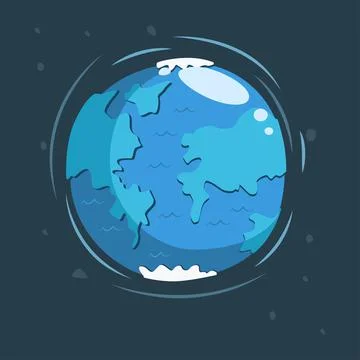 Earth vector icon. Stock Illustration