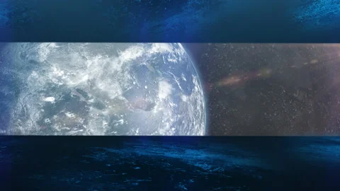 Earth view from an alien spaceship Video stock 165098963