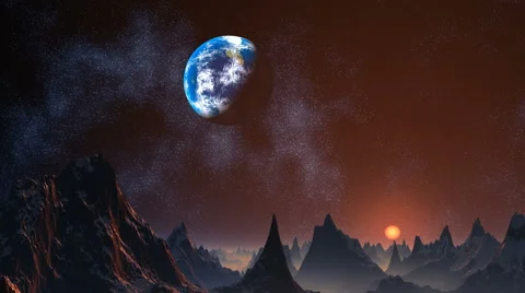 Earth view from Nibiru. Stock Footage 49651478