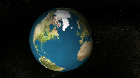 Earth View Orbit Stock Footage 363539